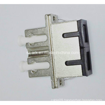 Sc-LC Duplex Hybrid Metal Housing Fiber Optic Adapter